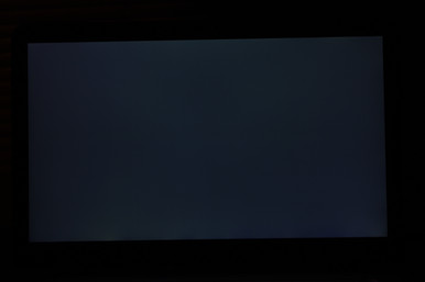 Very slight backlight bleeding on bottom edge