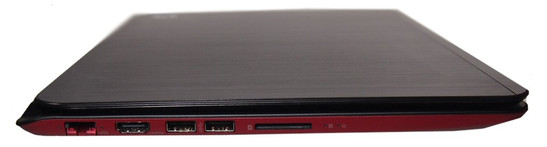 Right side: LAN, HDMI, USB 3.0, card reader
