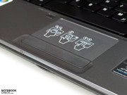 The touch pad even features a multi touch functionality.