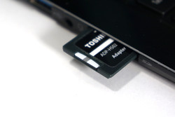 SD card sticks out