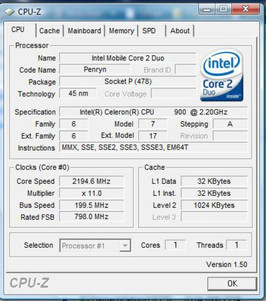 System info CPUZ CPU