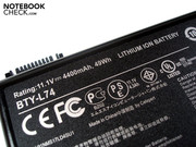 Once the battery is in, it can only be taken out with a little elbow grease