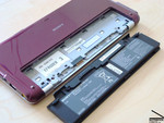The battery occupies almost the whole back side