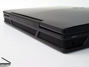 The integrated cooling fans require the entire back side of the laptop to generate enough air flow inside the notebook.