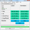 AS SSD Benchmark: 466/305 MB/s