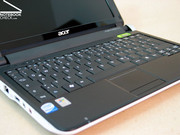The offered keyboard presents somewhat smaller keys than diverse competitors in the 10 inch netbook category.