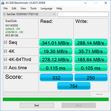 msi phantom pro gs43vr 6re AS SSD