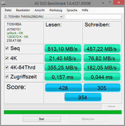 AS SSD benchmark