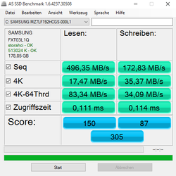 AS SSD benchmark