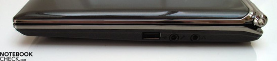 Right Side: USB 2.0, Audio