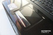 The touchpad is also interestingly constructed with its bumpy surface.