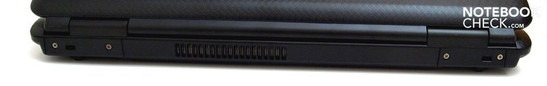 Rear: Kensington Security Slot, fan, Kensington Security Slot