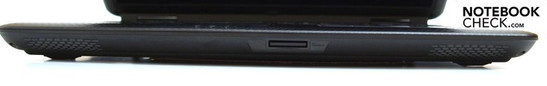 Front: loudspeaker, 3-in-1 card reader, loudspeaker