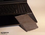 At least Asus includes a microfiber cloth for cleaning.