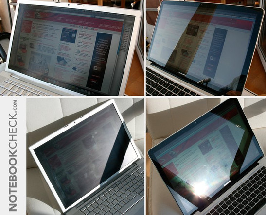 Reflections MacBook Pro 2.53 (Late 2008) versus MacBook Pro 2.2 (Mid 2007 - matte)