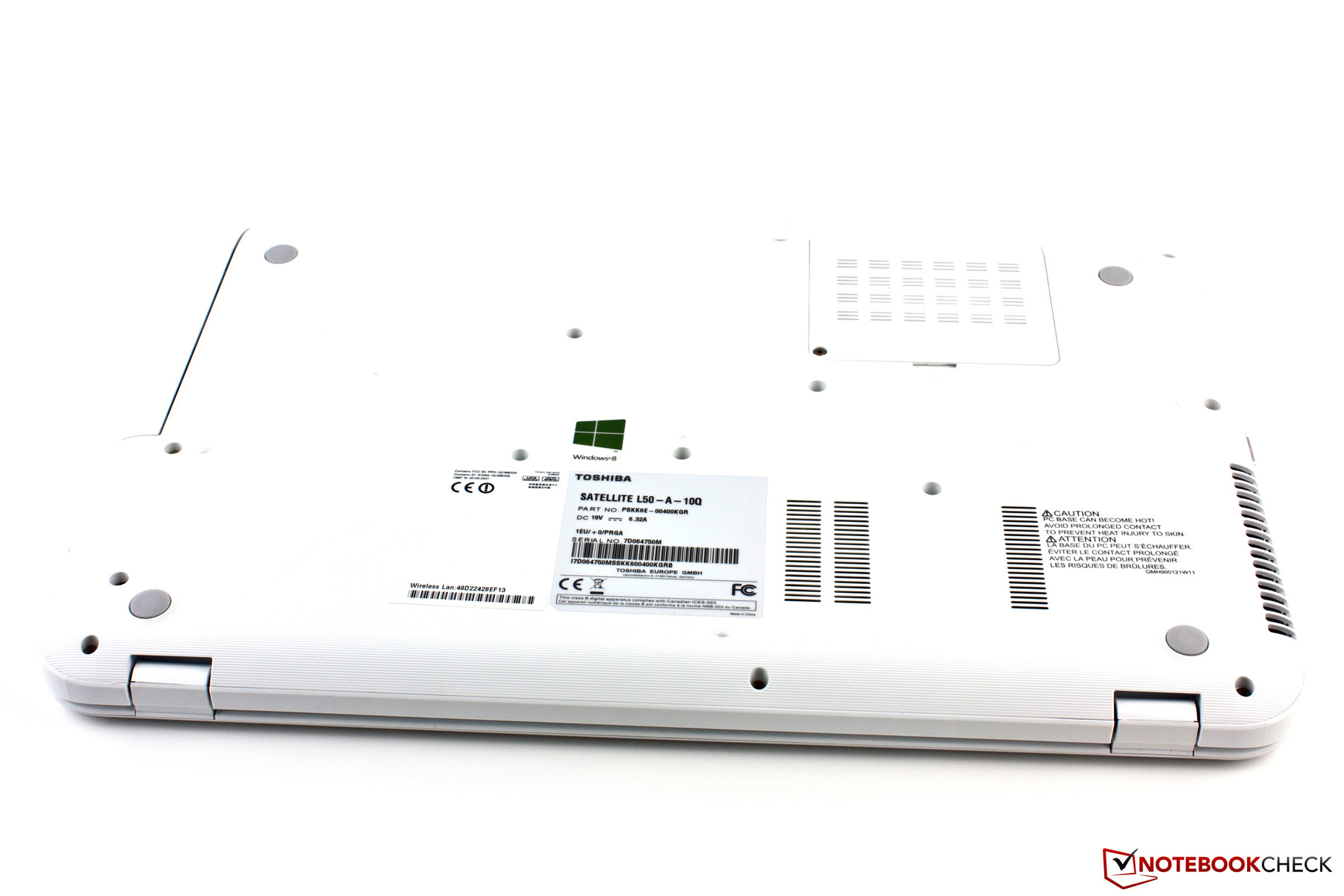 Review Toshiba Satellite L50 A 10q Notebook Notebookcheck Net Reviews