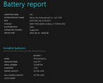 Windows 8.1 battery information. (powercfg -batteryreport)