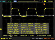 Reaction time - black-white-time (rise)