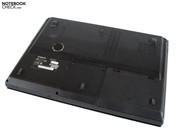 The battery and two hatches along the bottom of the case can be removed.