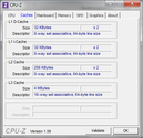 System info CPUZ Cache