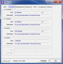 Systeminfo CPUZ Cache