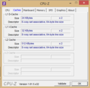 System info CPUZ Cache