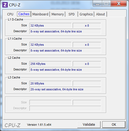 System info CPUZ Cache