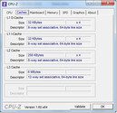 System info CPUZ Cache