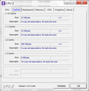 System info CPUZ Cache