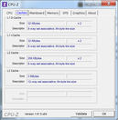 System info CPUZ Cache