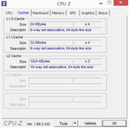 CPUZ CPU cache information