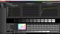 CalMAN gray levels (after calibration)