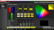 CalMAN Color saturation post-calibration