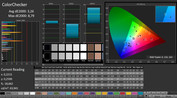 CalMAN: ColorChecker (after calibration)