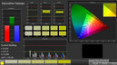 CalMAN: Saturation Sweeps (calibrated)