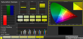 CalMAN Saturation Sweeps sRGB