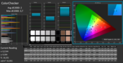 CalMAN ColorChecker: perfect sRGB colors