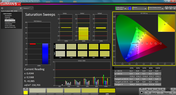 CalMAN - Color saturation (calibrated)