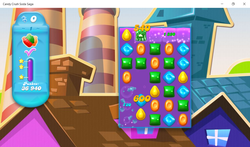 Candy Crush runs smoothly