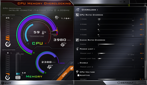 CPU and RAM overclock utility