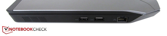 Right side: 2x USB 3.0, RJ45 port