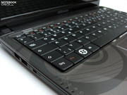 The keyboard is very generous, especially in comparison with compact netbooks.