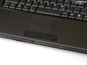 The touchpad is a suitable alternative to a mouse while on the go.