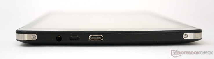 Upper edge: headphone, micro-HDMI, USB 2.0 Type-C
