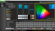 CalMAN ColorChecker before calibration