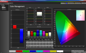 Pre-calibration Color accuracy