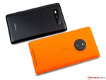 The Lumia 830's metal bezel is new (below).