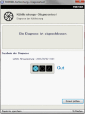 Cooling system diagnosis tool