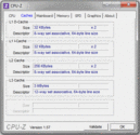 System info CPUZ Cache
