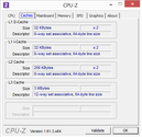 System info CPUZ Cache